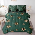 thumbnail image 1 of Castle Fairy Abstract Stars Print Bedding Comforter Set,Cheetah Print Queen Bedding Sets, 1 of 8