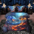 thumbnail image 1 of Castle Fairy Abstract Tiger Dragon Twin Bedding Sets,Gothic Bedding Comforter Set, 1 of 8