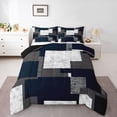 thumbnail image 1 of Castle Fairy Abstract Triangle Full Size Comforter Sets,Minimalist Geometric Bedding Sets, 1 of 8