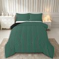 thumbnail image 1 of Castle Fairy Abstract Vertical Stripe Queen Comforter Set 3 Pieces,Minimalist Thin Line Comforter Sets Queen,Mint Green Black,Reversible,1 Comforter and 2 Pillowcases, 1 of 6