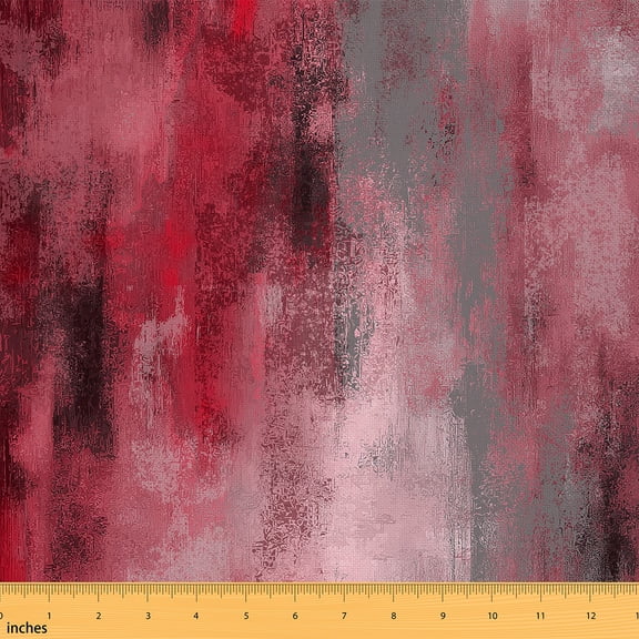 Castle Fairy Abstract Vintage Fabric by the Yard 1 Yard,Oil Painting Home Decor Fabric by the Yard,Geometric Stripes Room Decor Fabric by the Yard,Breathable Gradient Home Decor