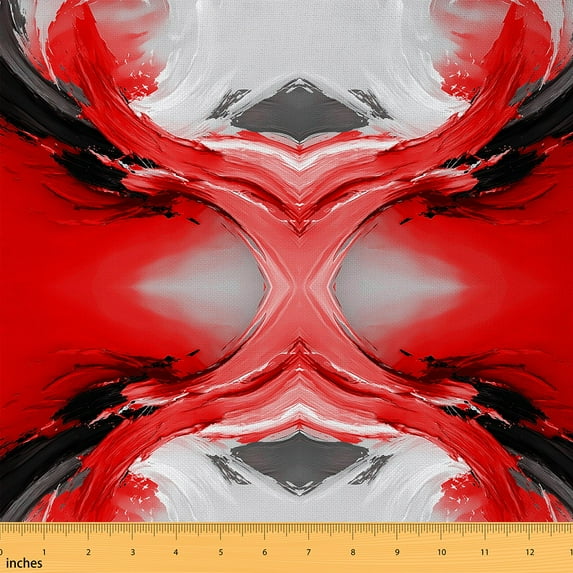 Castle Fairy Abstract Vintage Fabric by the Yard 3 Yard,Watercolor Artwork Fabric for Sewing,Geometric Plaid Room Decor Fabric by the Yard,Super Cozy Gradient Room Decor