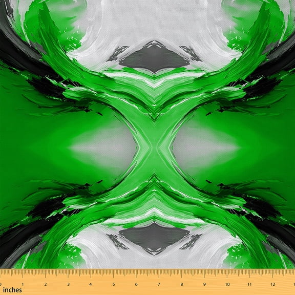 Castle Fairy Abstract Watercolor Fabric by the Yard 2 Yard,Mid Century Sewing Fabric,Geometric Plaid Home Decor Fabric by the Yard,Breathable Vintage Home Decor