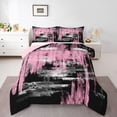 thumbnail image 1 of Castle Fairy Abstract Watercolor Full Size Comforter Sets,Mid Century Bedding Sets, 1 of 8