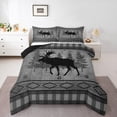 thumbnail image 1 of Castle Fairy Adults Deer Twin Comforter Sets,Geometric Plaid Aztec Bedding Set, 1 of 8