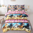 thumbnail image 1 of Castle Fairy Adults Farm Horse Bedding Comforter Set,Boho Aztec Full Bedding Set, 1 of 8