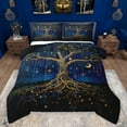 thumbnail image 1 of Castle Fairy Adults Female Men Bohemian Tree Of Life Full Size Comforter Sets 3-Piece,Starry Sky Moon Bedding Comforter Set,Boho Theme Lightweight Bedding Sets,Ultra Soft Home Decor,Reversible, 1 of 8