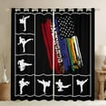 thumbnail image 1 of Castle Fairy Adults Female Men Taekwondo Gamer Curtains Pack of 2 (42x84 Each),Abstract Graffiti USA Flag Curtains Blackout,Sport Theme Bedroom Curtains,Microfiber Bedroom Decor, 1 of 6