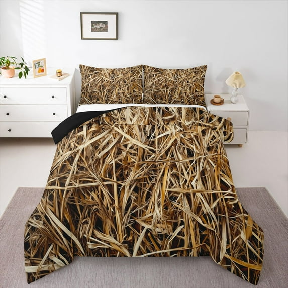 Castle Fairy Adults Tree Leaves Full Size Comforter Sets,Botanical Branches Bedding Sets