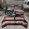 thumbnail image 1 of Castle Fairy Airplane Helicopter Twin Comforter Sets,Vintage USA Flag Bedding Set, 1 of 8