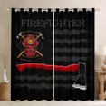 thumbnail image 1 of Castle Fairy American Flag Curtains Pack of 2 (42x84 Each),Firefighter Tools Curtains Blackout,Vintage Retro Bedroom Curtains,Luxury Abstract Bedroom Decor, 1 of 6