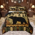 thumbnail image 1 of Castle Fairy Animal Bear Bedding Comforter Set 2pcs for Female Men Women,Vintage Cabin Aesthetic Twin Comforter Sets Microfiber,Woodland Wildlife Breathable Bedding Set,Microfiber Bedroom Decor, 1 of 8