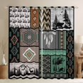 thumbnail image 1 of Castle Fairy Animal Bear Deer Black Out Curtains for Female Men Women,Abstract Geometric Curtains Pack of 2 (42x63 Each),Boho Tribal Aztec Bedroom Curtains,Luxury Bedroom Decor, 1 of 6