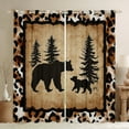 thumbnail image 1 of Castle Fairy Animal Bears Black Out Curtains for Teens,Jungle Wildlife Curtains Pack Of 2 (42X63 Each),Leopard Print Bedroom Curtains,Vintage Retro Room Decor, 1 of 6
