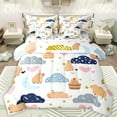 thumbnail image 1 of Castle Fairy Animal Capybara Twin Bedding Sets 7-Piece for Preppy Child Children,Stars Print Bedding Comforter Set Microfiber,Kawaii Love Heart Breathable Sheet Sets,Microfiber Bedroom Decor, 1 of 8