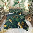thumbnail image 1 of Castle Fairy Animal Cheetah 3 Pieces Queen Comforter Set,Botanical Plants Ultra Soft Bedding Sets,Woodland Wildlife Bedding Comforter Set,Ultra Soft Cartoon Home Decor,Reversible, 1 of 6