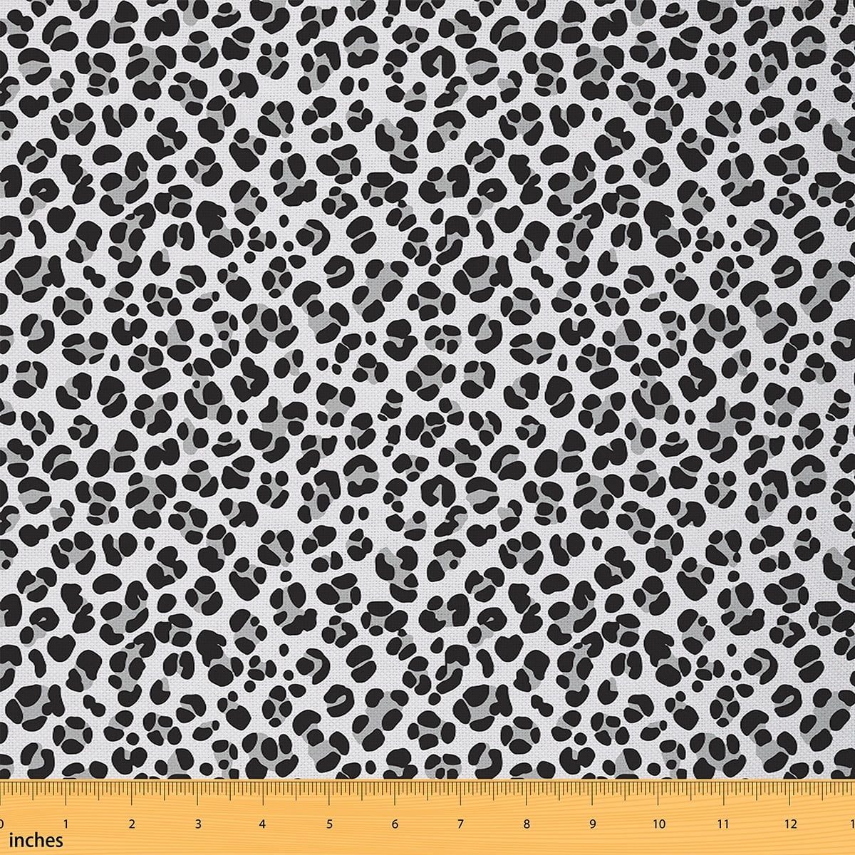 Castle Fairy Animal Cheetah Fabric by the Yard 1 Yard,Leopard Print Home Decor Fabric by the Yard,Black White Room Decor Fabric by the Yard,Breathable Abstract Home Decor