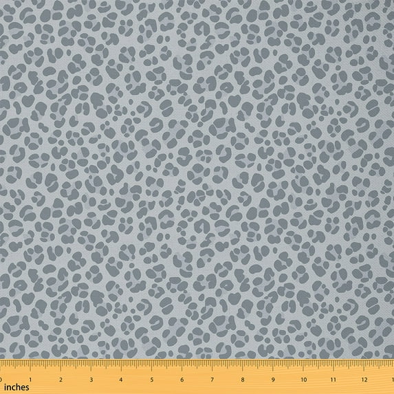 Castle Fairy Animal Cheetah Fabric by the Yard 3 Yard,Leopard Print Fabric for Sewing,Grey White Room Decor Fabric by the Yard,Breathable Abstract Home Decor