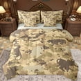thumbnail image 1 of Castle Fairy Animal Cheetah Twin Bedding Sets 7-Piece for Female Men,Abstract Camo Bedding Comforter Set Microfiber,Geometric Camouflage Breathable Sheet Sets,Breathable Home Decor,Reversible, 1 of 8