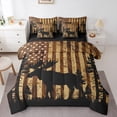 thumbnail image 1 of Castle Fairy Animal Deer 7-Piece Bedding Comforter Set for Teens Boys Girls,Rustic Vintage King Bedding Sets,US Flag Ultra Soft Bed Sheets,Super Cozy Room Decor, 1 of 8