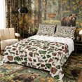 thumbnail image 1 of Castle Fairy Animal Deer Queen Sheets 4 Pieces for Teens,Abstract Camo Jungle Wildlife Queen Sheet Sets,Khaki Green Brown,1 Fitted Sheet, 1 Flat Sheet and 2 Pillowcases, 1 of 6