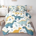 thumbnail image 1 of Castle Fairy Animal Dinosaurs Bedding Comforter Set 7pcs for Kids Boys Girls,Cartoon Wildlife Dino Queen Bedding Sets Super Cozy,Cute Kawaii Queen Sheet Sets,Luxury Bedroom Decor,Reversible, 1 of 8
