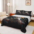 thumbnail image 1 of Castle Fairy Animal Eagle Twin Sheet Sets 3pcs for Kids Teens,Abstract Vintage US Flag Twin Fitted Sheet Microfiber,Retro Stripes Stars Print Breathable Flat Sheet,Breathable Home Decor, 1 of 7