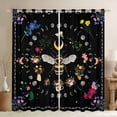 thumbnail image 1 of Castle Fairy Animal Honeybee Blackout Curtains Set of 2 (52x84 Each) for Teens Adults,Starry Sky Window Curtains,Bohemian Boho Curtains and Drapes,Lightweight Room Decor, 1 of 6