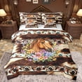 thumbnail image 1 of Castle Fairy Animal Horse Twin Bedding Sets 7-Piece for Female Men Women,Bohemian Tribal Aztec Bedding Comforter Set Microfiber,Farmhouse Cow Print Breathable Sheet Sets,Breathable Home Decor, 1 of 6
