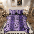 thumbnail image 1 of Castle Fairy Animal Leopard 7-Piece Twin Bedding Sets for Teenagers,Gradient Purple Bedding Comforter Set,Abstract Vintage Breathable Sheet Sets,Microfiber Bedroom Decor, 1 of 8