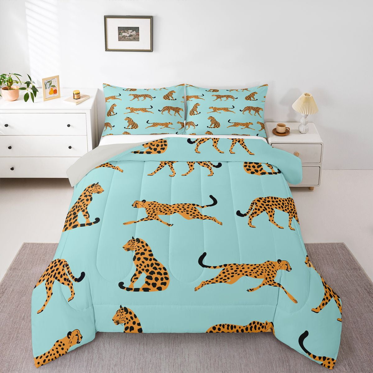 Leopard Queen Comforter Setnull