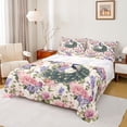 thumbnail image 1 of Castle Fairy Animal Peacock Twin Sheet Sets 3pcs for Teens Female Girls,Chic Floral Flower Twin Fitted Sheet Microfiber,Vintage Aesthetic Breathable Flat Sheet,Ultra Soft Home Decor, 1 of 7