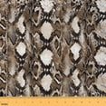thumbnail image 1 of Castle Fairy Animal Print Fabric by the Yard 1 Yard,Abstract Geometric Home Decor Fabric by the Yard,Black Brown Room Decor Fabric by the Yard,Lightweight Wildlife Room Decor, 1 of 6