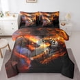 thumbnail image 1 of Castle Fairy Animal Tiger Dragon Bedding Comforter Set,Exotic Style King Bedding Sets, 1 of 8