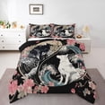 thumbnail image 1 of Castle Fairy Animal Wolf Twin Comforter Sets,Sakura Cherry Blossom Bedding Set, 1 of 8