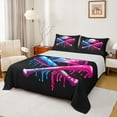 thumbnail image 1 of Castle Fairy Baseball Gamer Full Size Sheets for Female Men,Abstract Splash Bed Sheets, 1 of 7