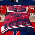 thumbnail image 1 of Castle Fairy Baseball Print Boy Girl Bedding Comforter Set 2pcs,Sport City Twin Comforter Sets Microfiber,Ball Gaming Breathable Bedding Set,Super Cozy Room Decor,Reversible, 1 of 8