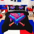 thumbnail image 1 of Castle Fairy Baseball Print Full Size Comforter Sets,Graffiti Splash Bedding Sets, 1 of 8