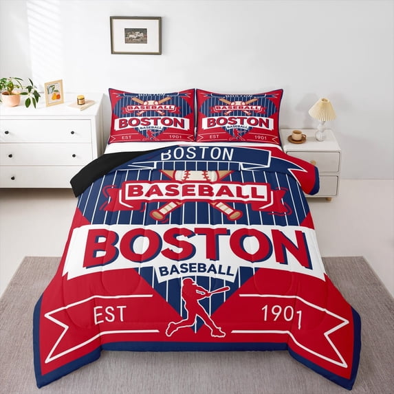 Castle Fairy Baseball Twin Comforter Sets,Ball Gamer Bedding Set,Sport Bedding Set