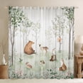 thumbnail image 1 of Castle Fairy Bear Squirrel Deer Curtains Pack of 2 (42x84 Each),Animal Curtains Blackout, 1 of 6