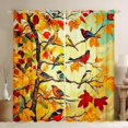 thumbnail image 1 of Castle Fairy Birds Blackout Curtains Set of 2 (52x84 Each),Fall Leaves Window Curtains, 1 of 6