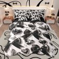 thumbnail image 1 of Castle Fairy Black Ribbon Bow Twin Bedding Sets 7-Piece for Boys Girls,Kawaii Love Heart Print Bedding Comforter Set Microfiber,Dreamy Princess Breathable Sheet Sets,Lightweight Room Decor, 1 of 8