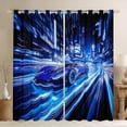 thumbnail image 1 of Castle Fairy Blue Car Blackout Curtains Set of 2 (52x84 Each),Sport Window Curtains, 1 of 6