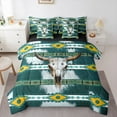 thumbnail image 1 of Castle Fairy Bohemian Aztec Bedding Comforter Set,Western Bull Skull Full Bedding Set, 1 of 8
