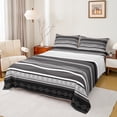 thumbnail image 1 of Castle Fairy Bohemian Damask 4 Pieces Queen Sheet Sets,Black Grey White Ultra Soft Flat Sheet,Geometric Lines Queen Fitted Sheet for Teenagers Women,Breathable Home Decor, 1 of 7