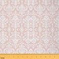 thumbnail image 1 of Castle Fairy Bohemian Damask Fabric by the Yard 1 Yard,Pink White Home Decor Fabric by the Yard,Traditional Floral Room Decor Fabric by the Yard,Microfiber Girls Bedroom Decor, 1 of 6