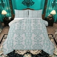 thumbnail image 1 of Castle Fairy Bohemian Damask Queen Comforter Set,Traditional Flower Bedding Comforter Set, 1 of 8