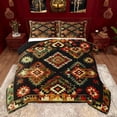 thumbnail image 1 of Castle Fairy Bohemian Tribal Aztec Bedding Comforter Set 2pcs for Kids Boys Girls,Hippie Abstract Geometric Twin Comforter Sets Microfiber,Western Exotic Style Breathable Bedding Set, 1 of 8