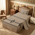 thumbnail image 1 of Castle Fairy Bohemian Tribal Aztec Twin Sheets 3pcs,Hippie Boho Bedding,Taupe Black,1 Flat Sheet, 1 Fitted Sheet and 1 Pillowcase, 1 of 7