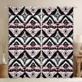 thumbnail image 1 of Castle Fairy Bohemian Tribal Black Out Curtains for Teens,Exotic Style Curtains Pack of 2 (42x63 Each),Abstract Hippie Geometric Bedroom Curtains,Ultra Soft Home Decor, 1 of 6